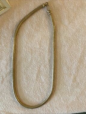 Vintage Handmade Sterling Silver Round Herringbone Chain 5mm